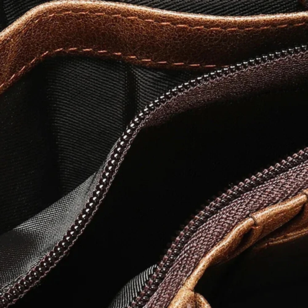 (image for) Ekphero Men's Retro Genuine Leather Short Wallet RFID Blocking Horizontal Money Clip Multi-card Slot Card Holder Anti-theft Brush Coin Purse